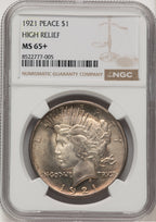 1921 Peace Peace Dollar NGC MS65+