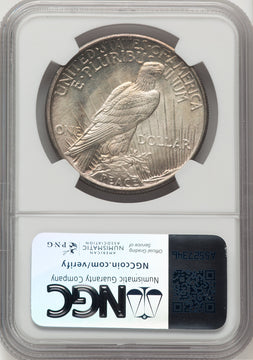 1921 Peace Peace Dollar NGC MS65+