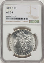 1884-S Morgan Dollar NGC AU58 (777194076)