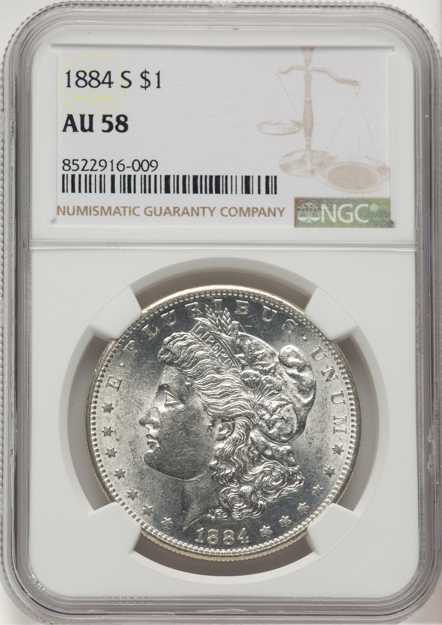 1884-S Morgan Dollar NGC AU58 (777194076)