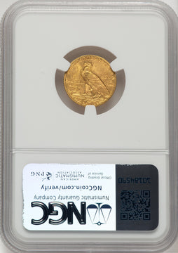 1911 $2.50 Indian Quarter Eagle NGC MS64 (777472020)