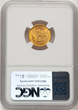 1853 $2.50 Liberty Quarter Eagle NGC MS65 (772276003)