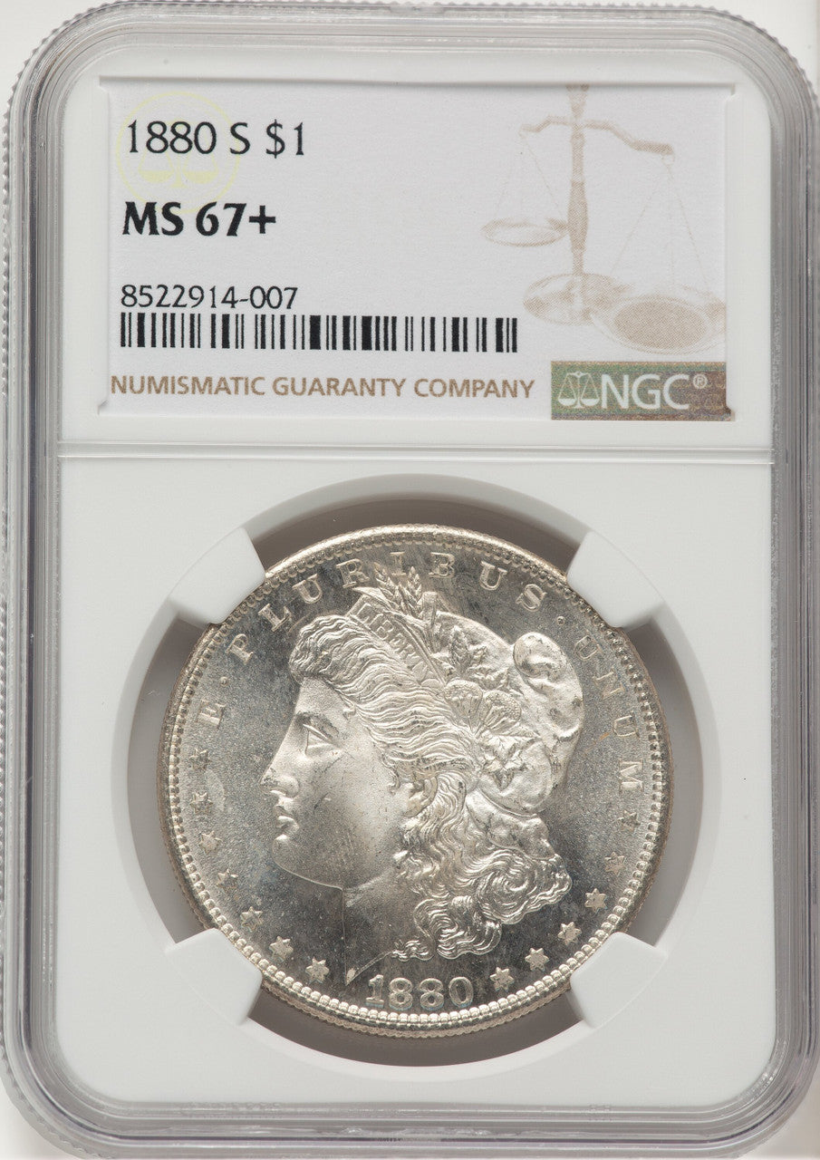 1880-S Morgan Dollar NGC MS67+ (777489006)