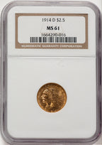 1914-D $2.50 Indian Quarter Eagle NGC MS61 (778449015)