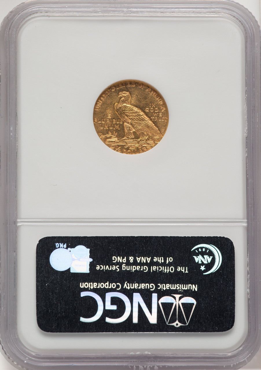1915 $2.50 Indian Quarter Eagle NGC MS62 (778449020)