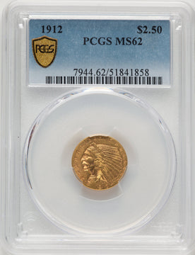 1912 $2.50 Indian Quarter Eagle PCGS MS62 (778449025)