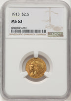 1913 $2.50 Indian Quarter Eagle NGC MS63 (778449009)