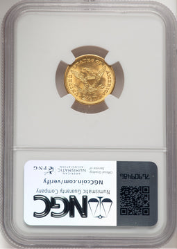 1905 $2.50 Brown Label Liberty Quarter Eagle NGC MS67