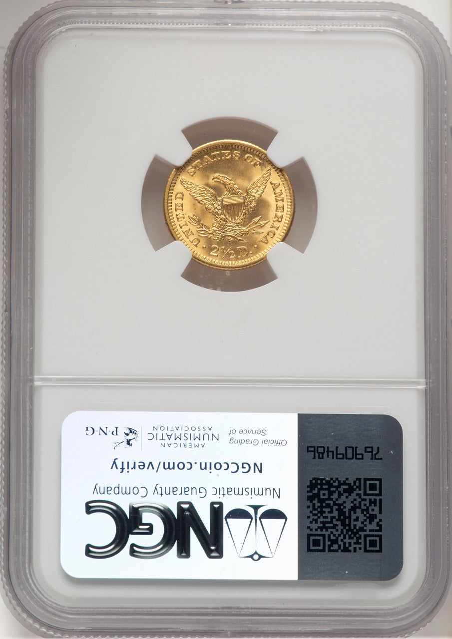 1905 $2.50 Brown Label Liberty Quarter Eagle NGC MS67