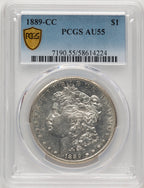 1889-CC Morgan Dollar PCGS AU55