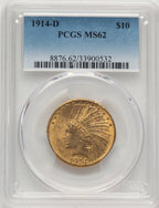 1914-D $10 Indian Eagle PCGS MS62 (778246005)