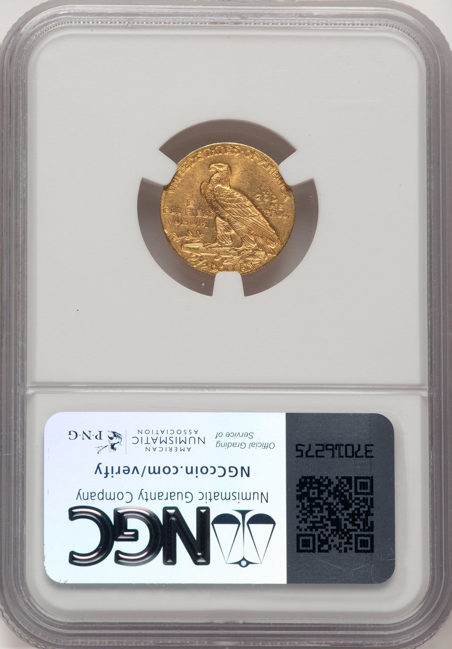 1911 $2.50 Indian Quarter Eagle NGC MS62 (778449007)