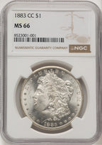 1883-CC Morgan Dollar NGC MS66 (910481007)