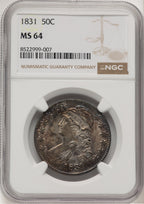 1831 50C Bust Half Dollar NGC MS64