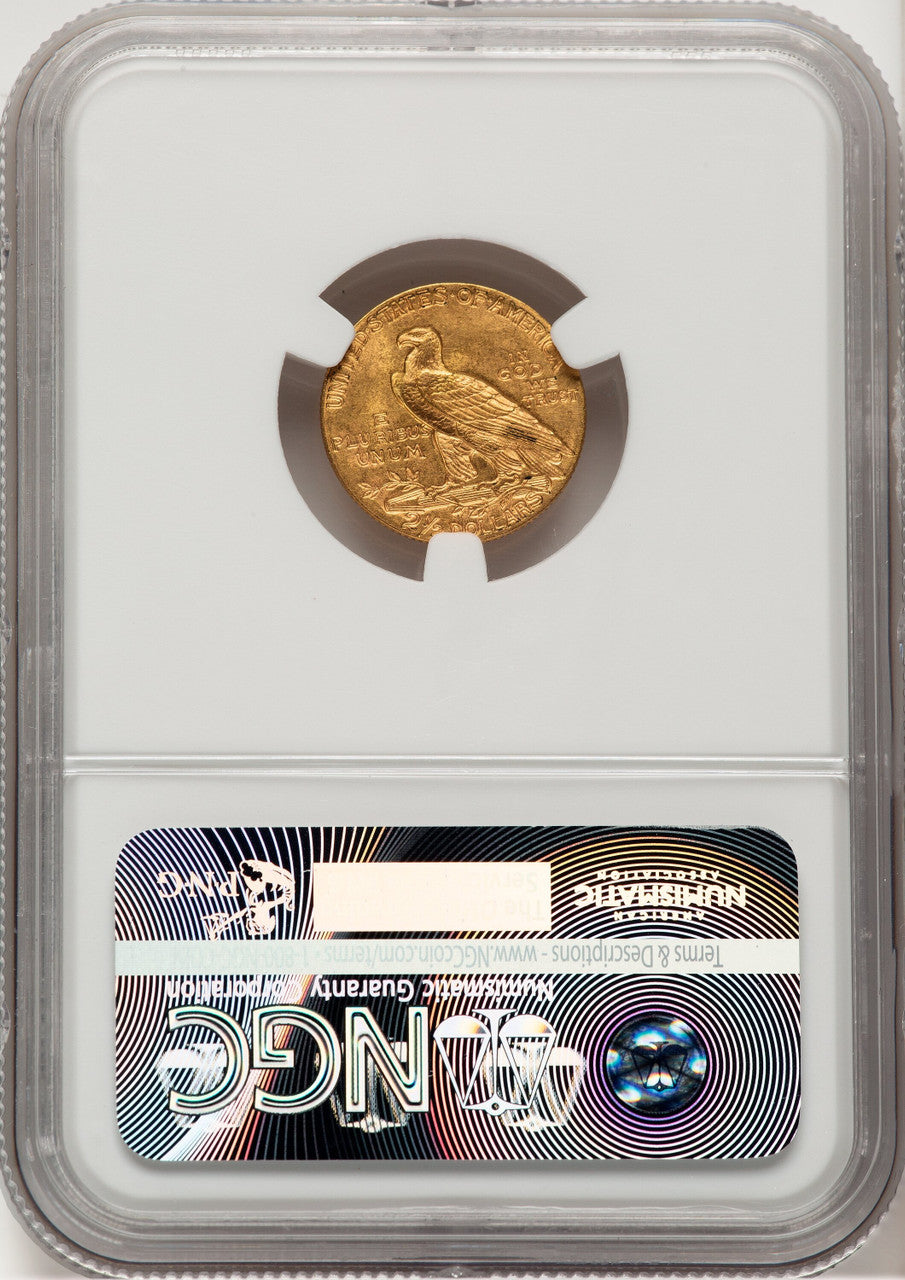 1911 $2.50 Indian Quarter Eagle NGC MS62 (778449006)