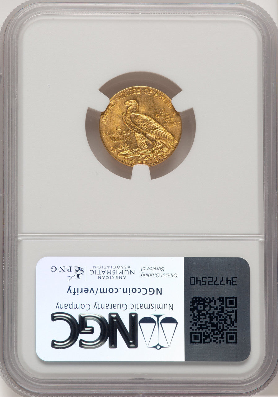 1908 $2.50 Indian Quarter Eagle NGC MS62 (778449001)