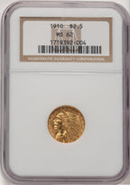 1910 $2.50 Indian Quarter Eagle NGC MS62 (778449004)