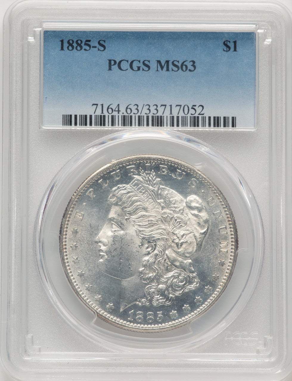 1885-S Morgan Dollar PCGS MS63 (778300002)