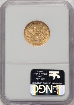 1860 $5 Liberty Half Eagle NGC AU55