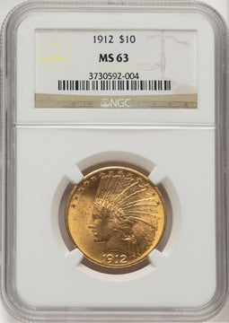 1912 $10 Indian Eagle NGC MS63 (507199001)
