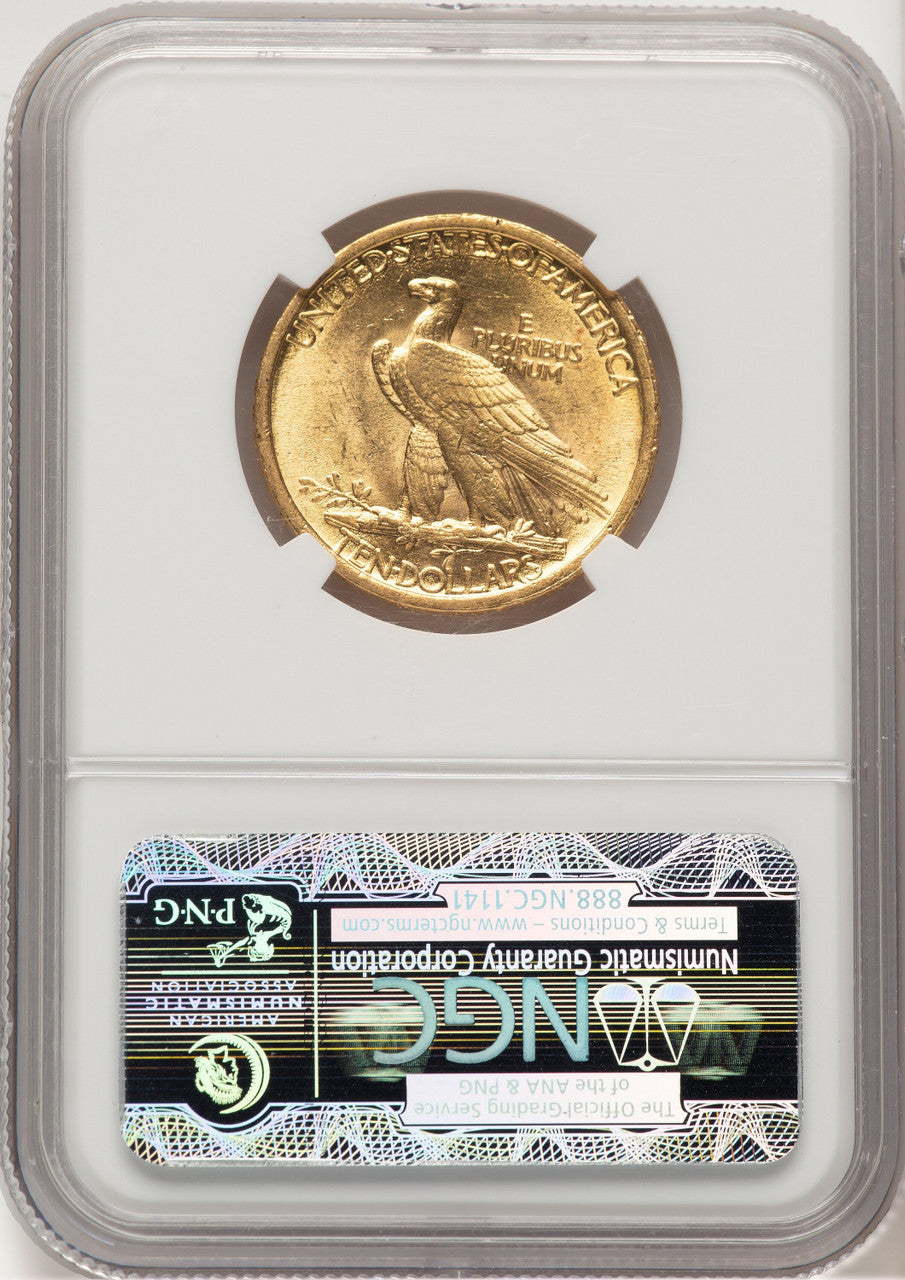 1907 $10 No Motto Indian Eagle NGC MS62 (778246004)