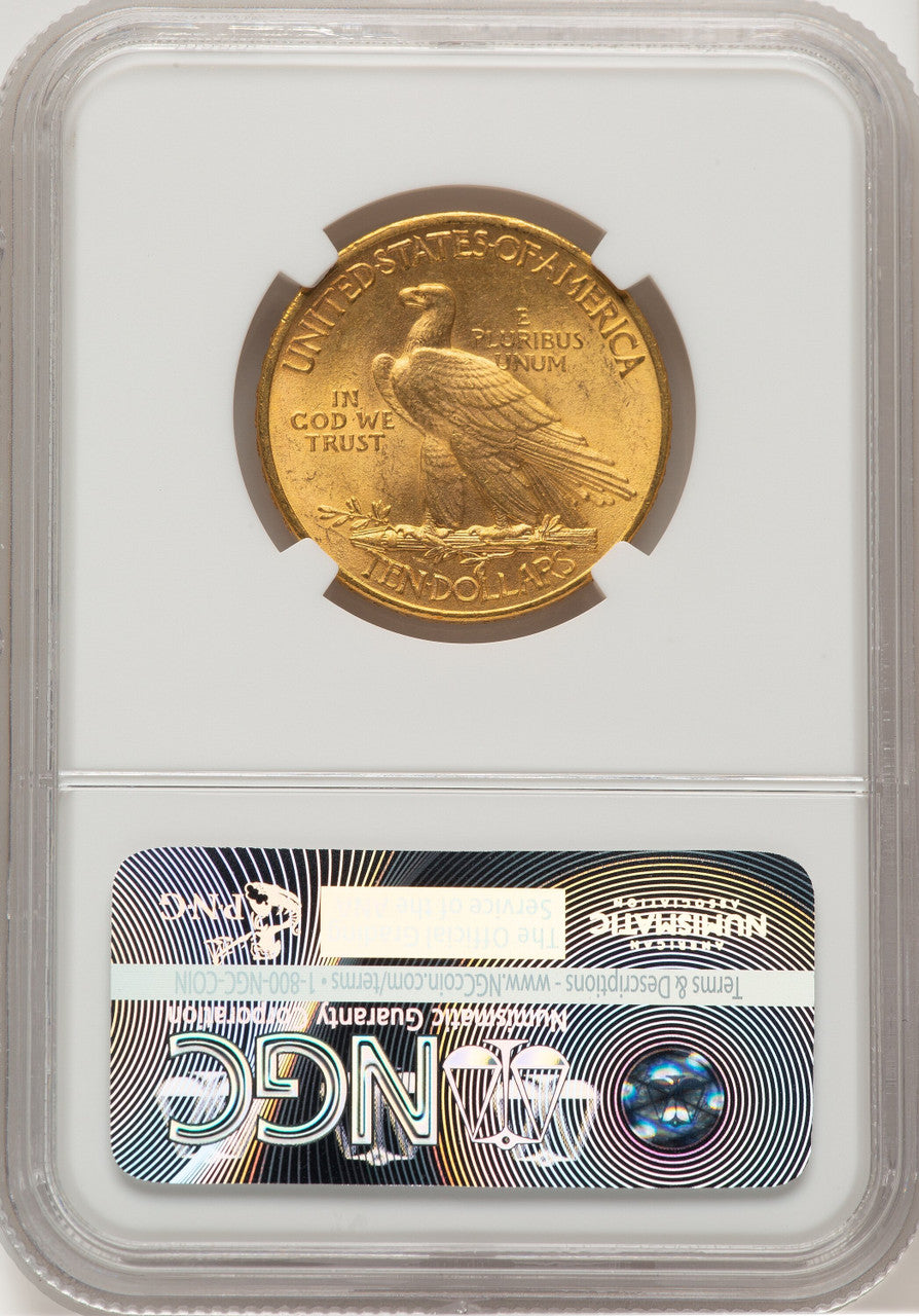 1910 $10 Indian Eagle NGC MS63 (778246003)