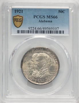 1921 50C Alabama Commemorative Silver PCGS MS66 (778275002)