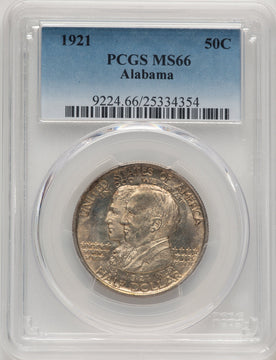 1921 50C Alabama Commemorative Silver PCGS MS66 (778275001)
