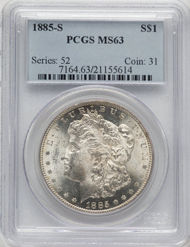 1885-S Morgan Dollar PCGS MS63 (778274010)