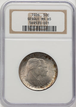 1926 50C Sesquicentennial Commemorative Silver NGC MS65 (778276021)