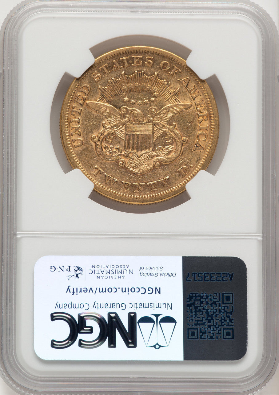 1865 $20 Liberty Double Eagle NGC XF45