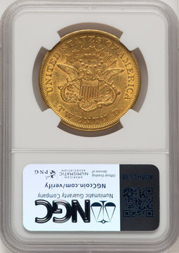 1861 $20 Liberty Double Eagle NGC AU53 (572457001)