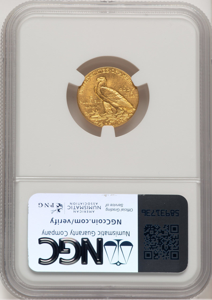 1908 $2.50 Indian Quarter Eagle NGC MS62 (777737032)