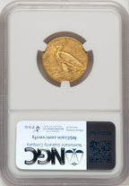 1908 $5 Indian Indian Half Eagle NGC MS63 (776620004)