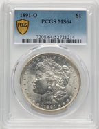 1891-O Morgan Dollar PCGS MS64 (776703006)