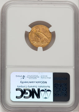 1915 $2.50 Indian Quarter Eagle NGC MS62 (777575038)