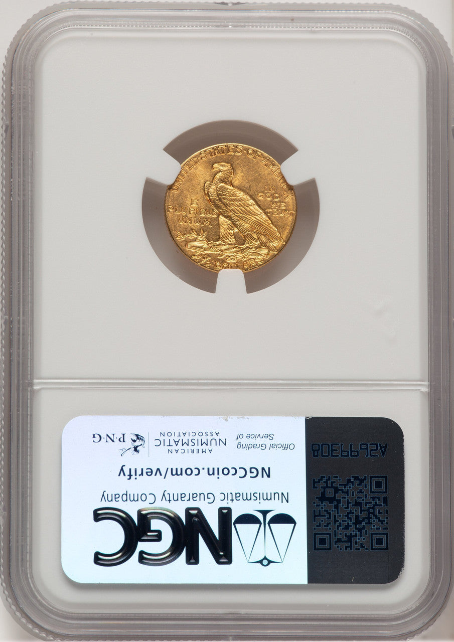 1909 $2.50 Indian Quarter Eagle NGC MS62 (777418007)