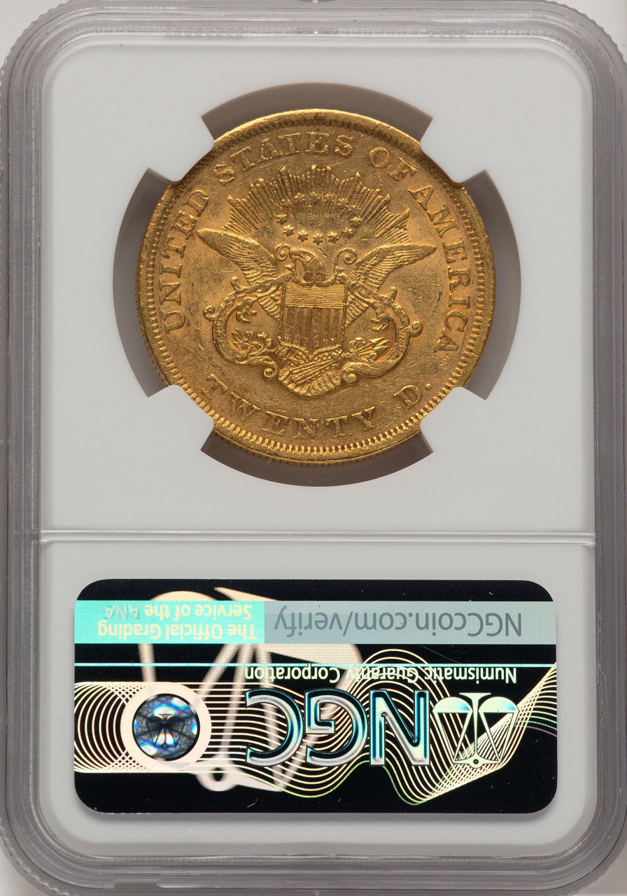 1851 $20 Liberty Double Eagle NGC AU53 (778465024)