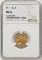 1913 $2.50 Indian Quarter Eagle NGC MS62 (776661047)