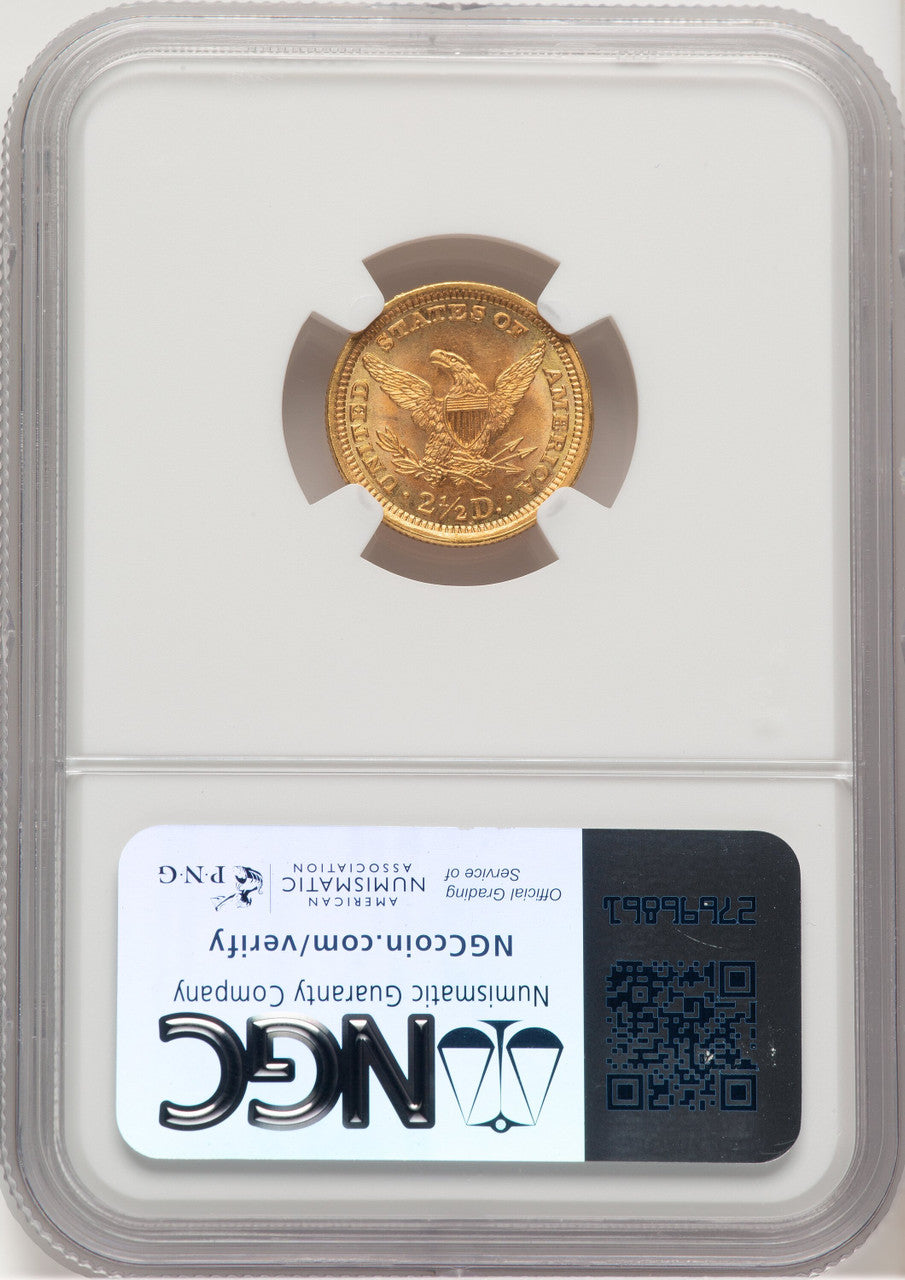 1896 $2.50 Liberty Quarter Eagle NGC MS64 (520369103)