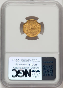 1889 $2.50 Liberty Quarter Eagle NGC MS63