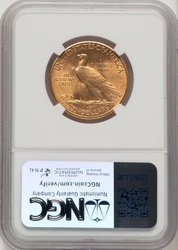 1910-S $10 Indian Eagle NGC MS62 (771946010)