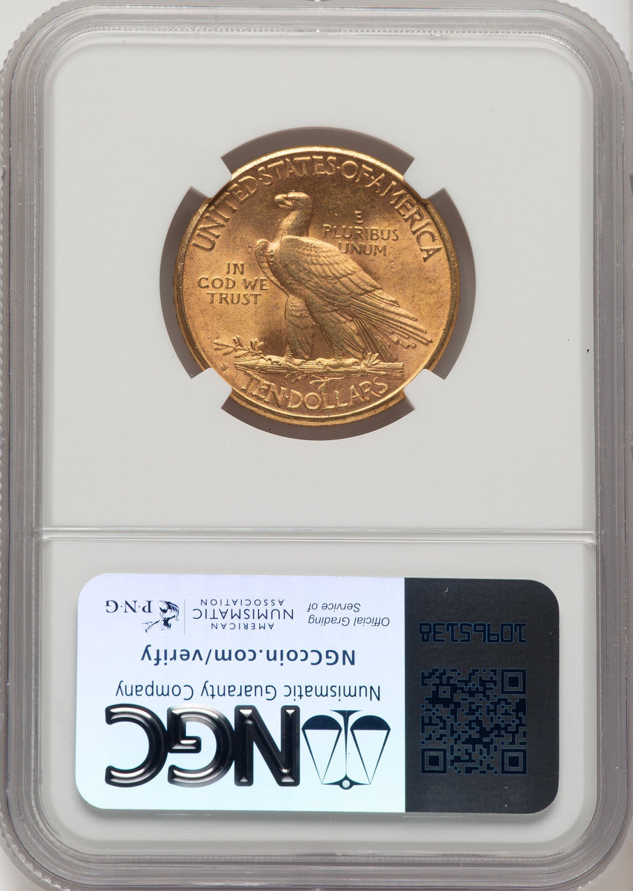 1910-S $10 Indian Eagle NGC MS62 (771946010)