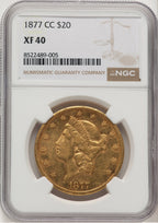 1877-CC $20 Liberty Double Eagle NGC XF40 (177294004)