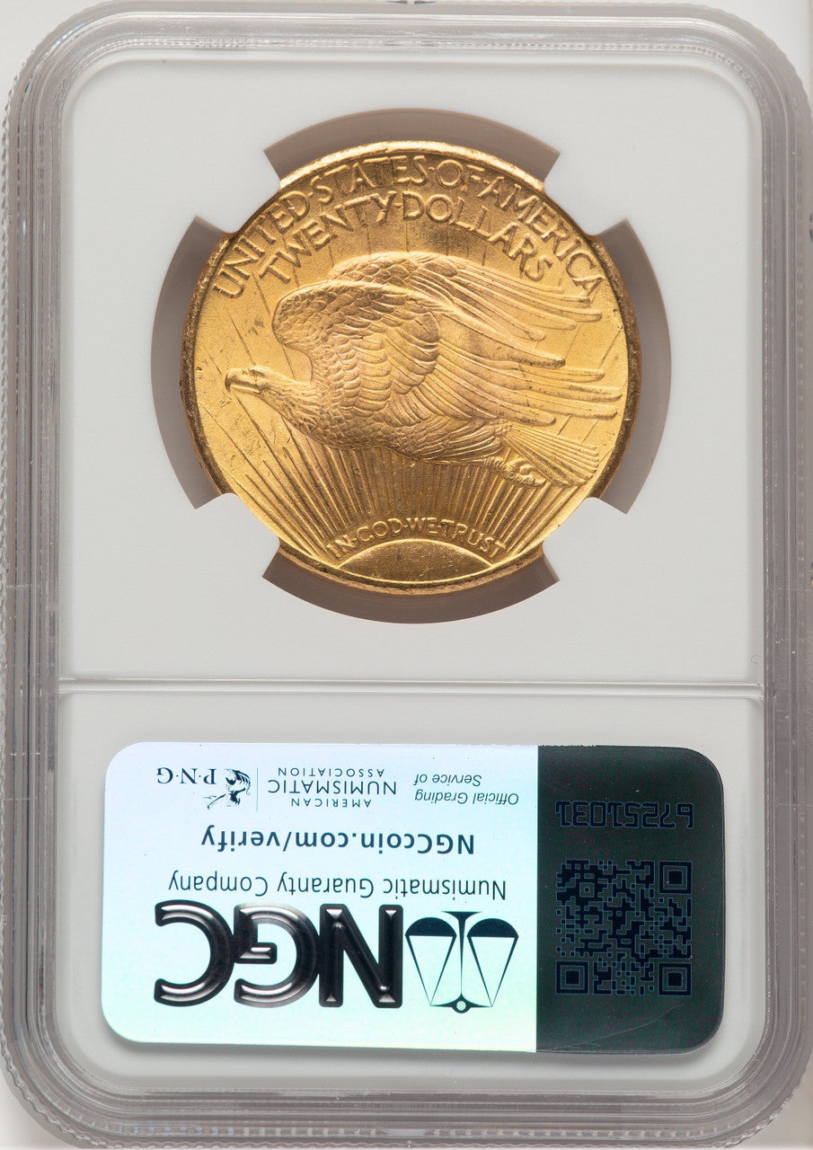 1925 $20 Saint-Gaudens Double Eagle NGC MS66+ (774736002)
