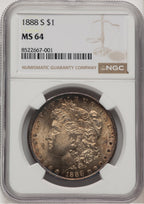 1888-S Morgan Dollar NGC MS64 (772929004)