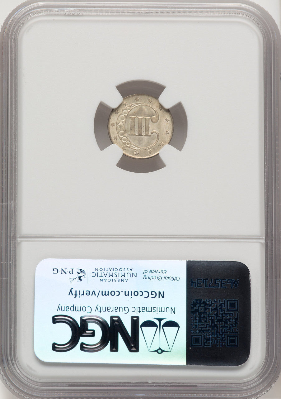 1852 3CS Three Cent Silver NGC MS66 (771535007)