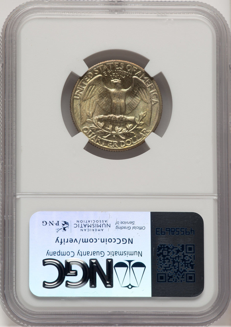 1943-S 25C Doubled Die Obverse Washington Quarter NGC MS65