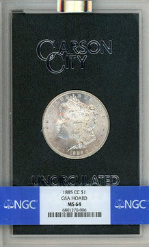 1885-CC GSA Hoard Morgan Dollar NGC MS64 (777508023)