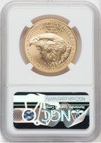 2021 $50 Gold Eagle Type 2 At Dusk & Dawn 35th Annv 327th NGC MS70 Jennie Norris Signed
